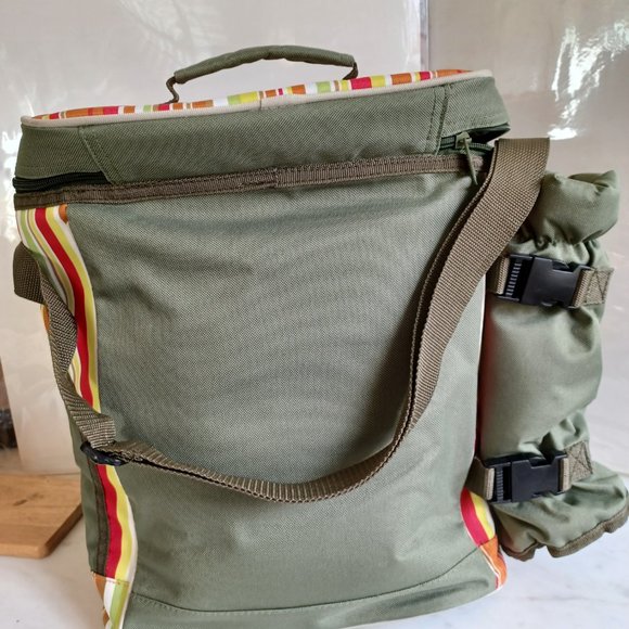 Picnic set insulated cooler Wine and serve ware set NWOT - Picture 8 of 11